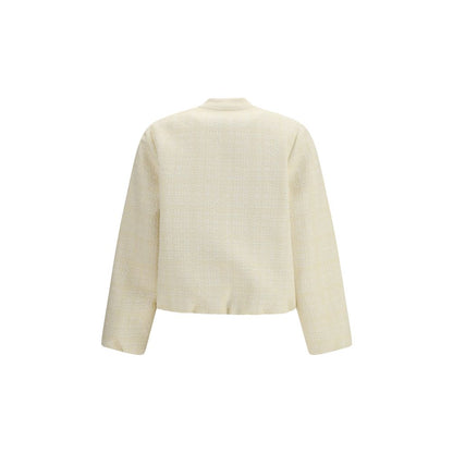 Beige Cotton Bomber