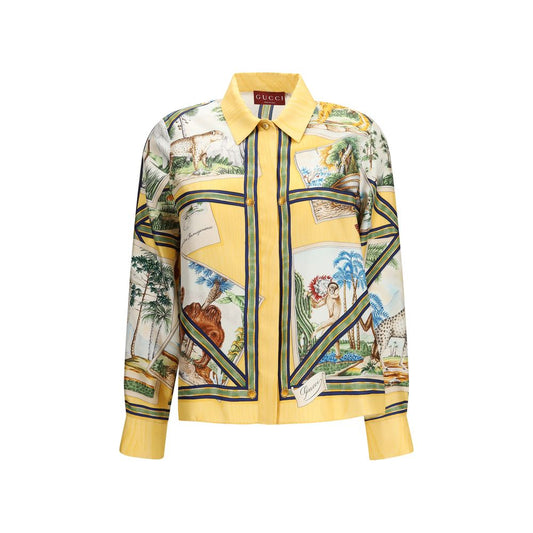 Bicolor Silk Shirt