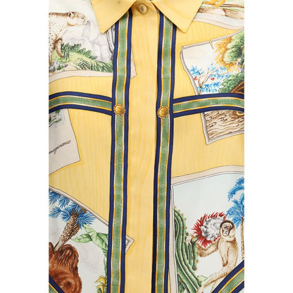 Bicolor Silk Shirt