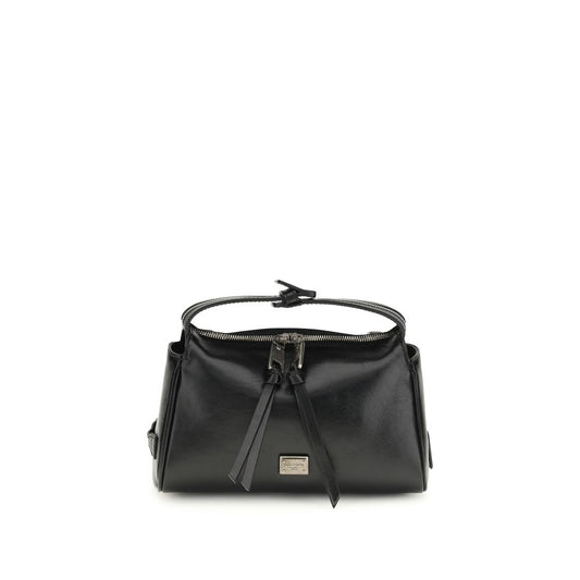 Black Calf Leather Bos Taurus Handbag
