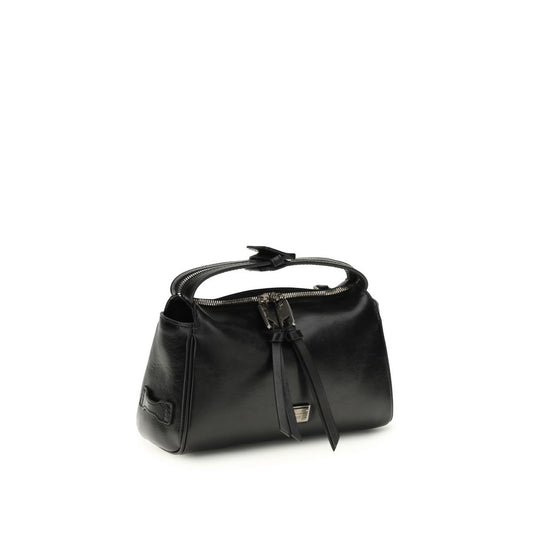 Black Calf Leather Bos Taurus Handbag