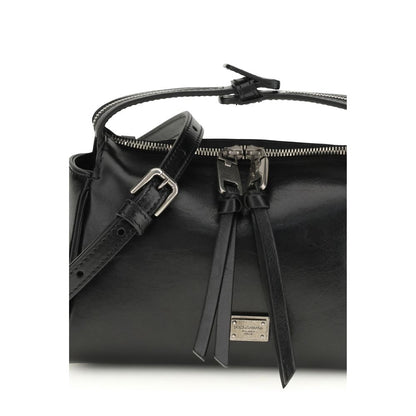 Black Calf Leather Bos Taurus Handbag
