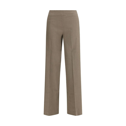 Beige Linen Casual Pants