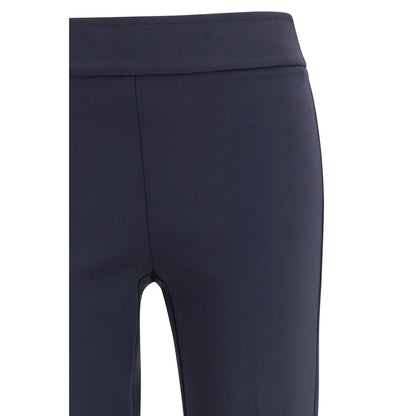 Blue Polyamide Casual Pants