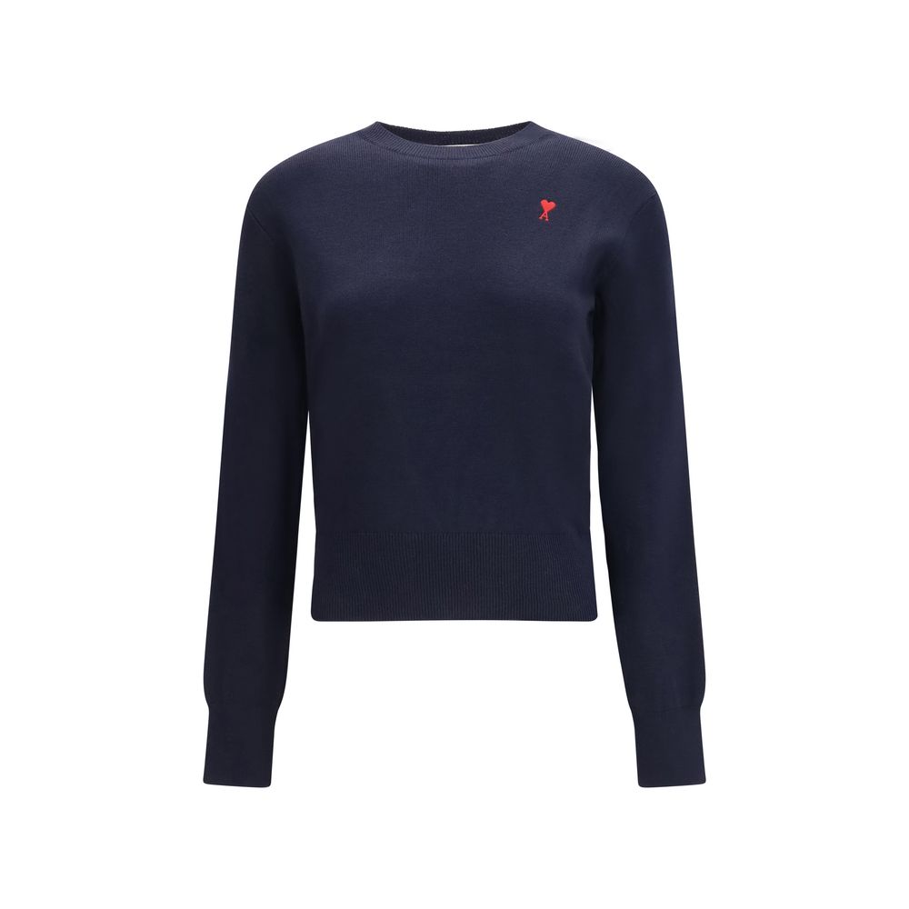 Blue Merino Wool Sweatshirt