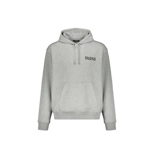 Gray Cotton Hoodie