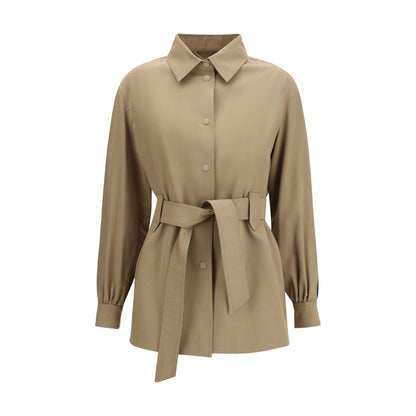 Brown Wool Oves Aries Sleveless Jacket