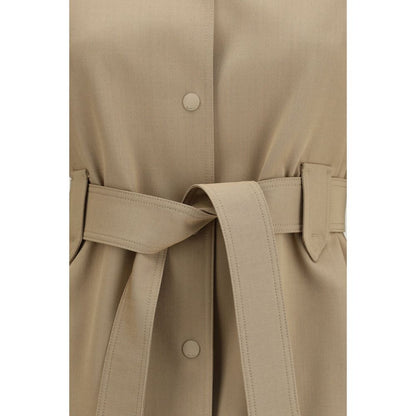 Brown Wool Oves Aries Sleveless Jacket
