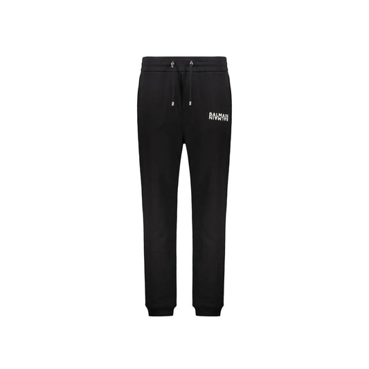 Black Cotton Joggers (Workout Pants)