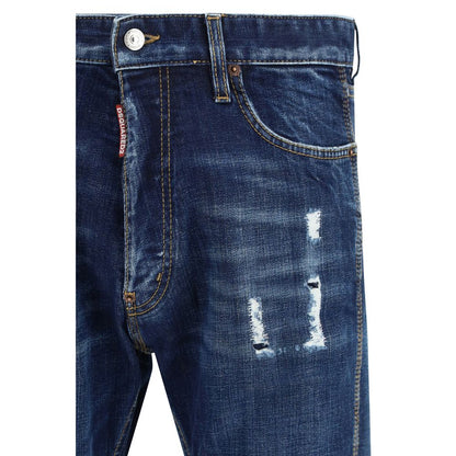 Blue Cotton Jeans Denim