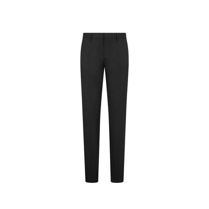 Black Elastane Two-Piece Suit