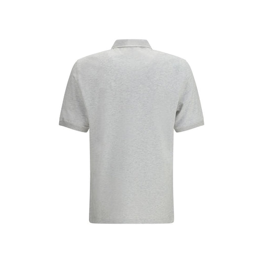 Gray Cotton Polo Shirt