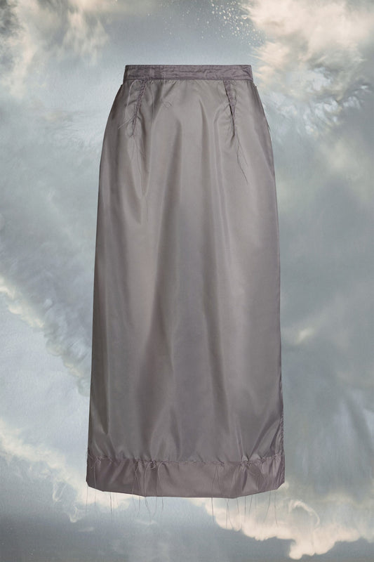 Gray Fibres Midi Skirt