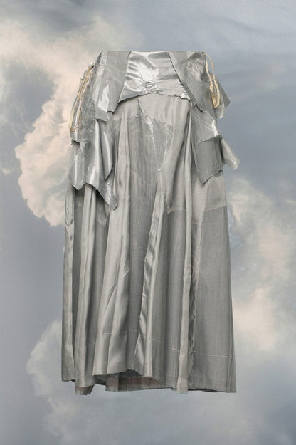 Gray Fibres Midi Skirt