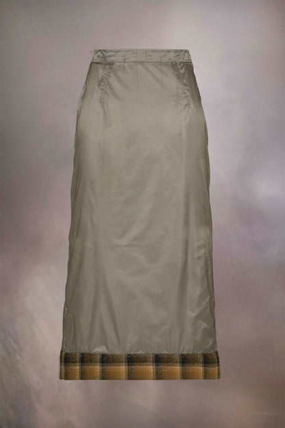 Gray Fibres Midi Skirt