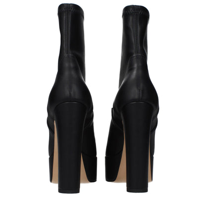 Black Leather Ankle Boots