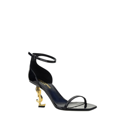 Black Calf Leather Bos Taurus Platform Sandals