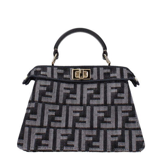 Black Fabric Handbag