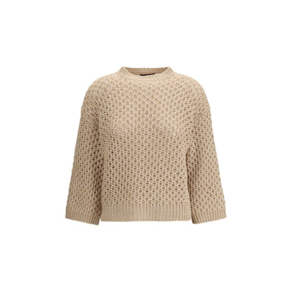 Beige Fleece Wool Sweatshirt