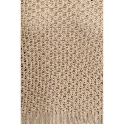 Beige Fleece Wool Sweatshirt