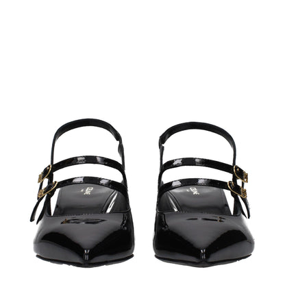 Black Leather Sandals