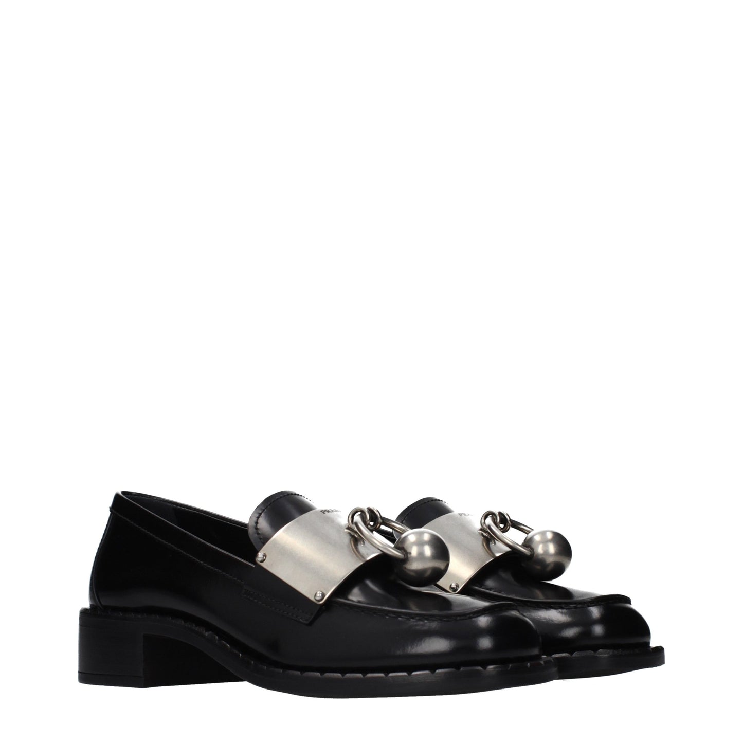 Black Leather Slip-On Loafers