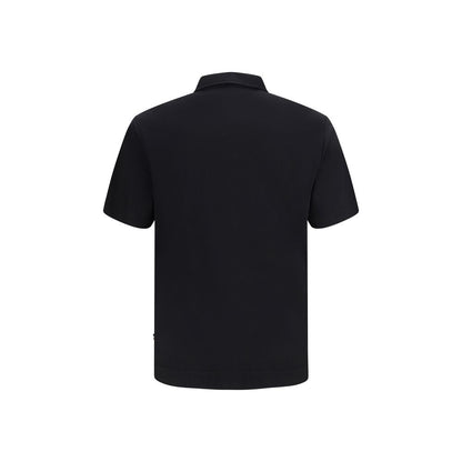 Black Polyamide Polo Shirt