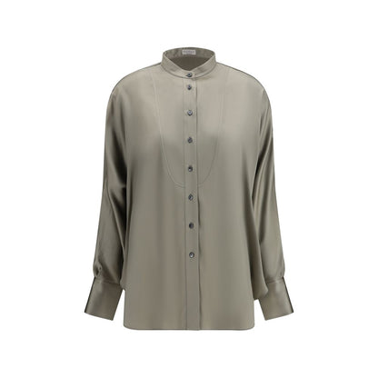 Bicolor Silk Shirt