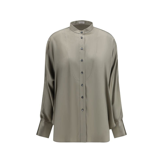 Bicolor Silk Shirt