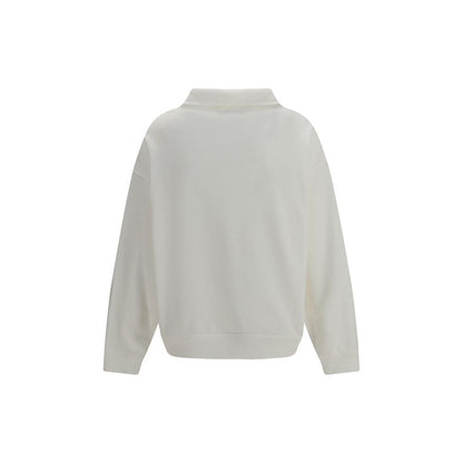 White Cotton Sweatshirt
