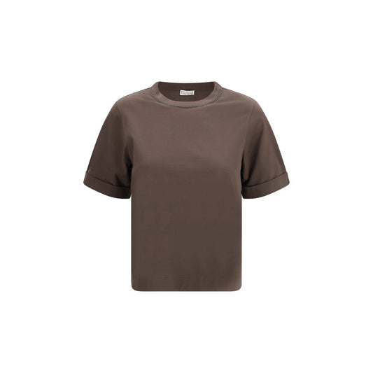 Brown Cotton T-Shirt