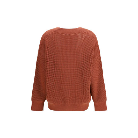 Orange Cashmere Cardigan