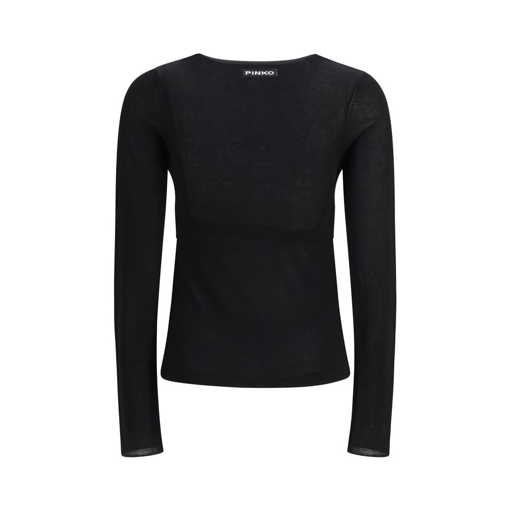 Black Viscose Sweatshirt
