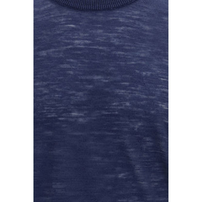 Blue Linen Shortsleeve Shirt