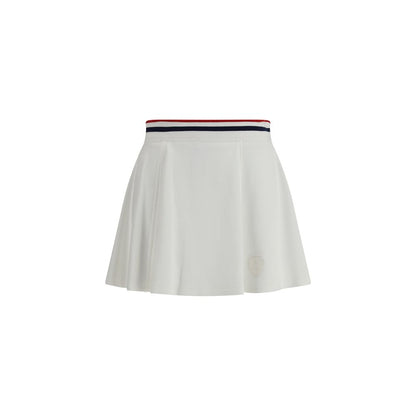 White Cotton Mini Skirt