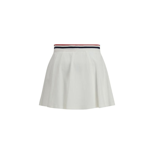 White Cotton Mini Skirt