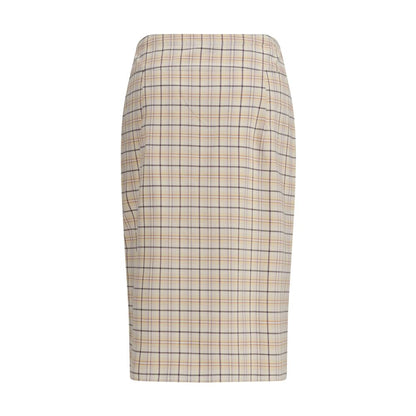 Multicolor Cotton Midi Skirt