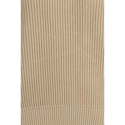 Beige Cotton Sweatshirt