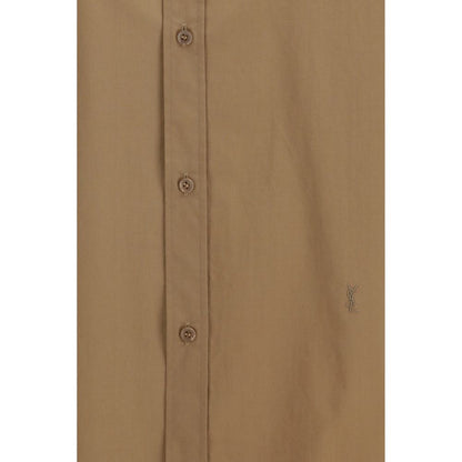 Beige Cotton Dress Shirt