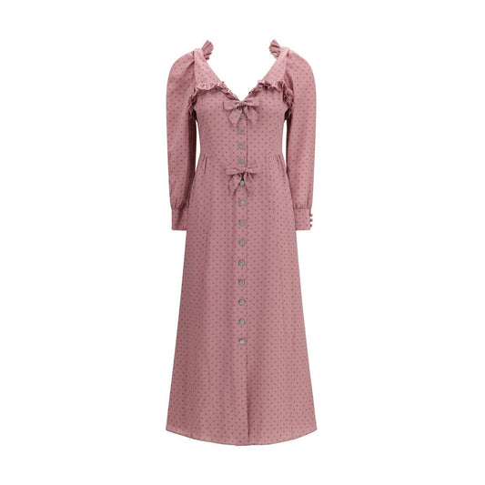 Multicolor Silk Casual Dress