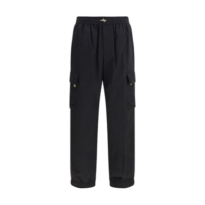 Black Polyamide Cargo Pants