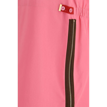 Multicolor Viscose Midi Skirt