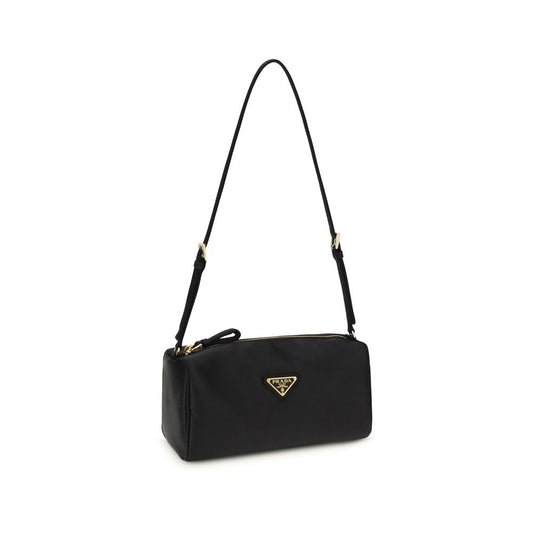 Black Silk Shoulder Bag