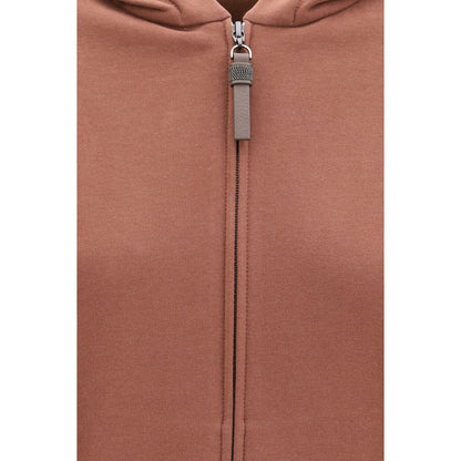 Brown Cotton Sweatshirt