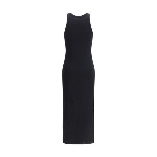 Black Cotton Casual Dress