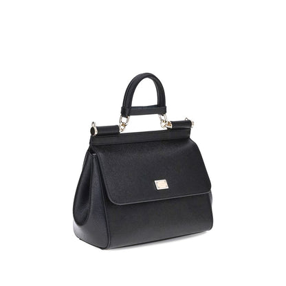 Black Calf Leather Bos Taurus Handbag