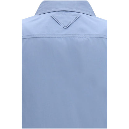 Blue Cotton Dress Shirt