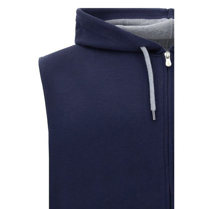 Blue Cotton Sweatshirt
