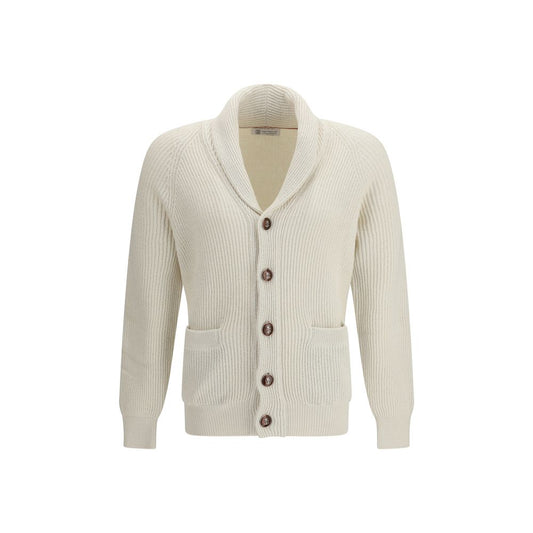 Beige Cotton Cardigan