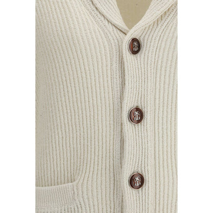 Beige Cotton Cardigan
